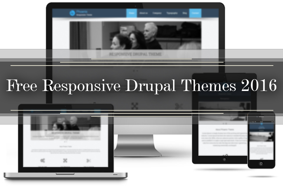 Collection of great free responsive Drupal themes 2016