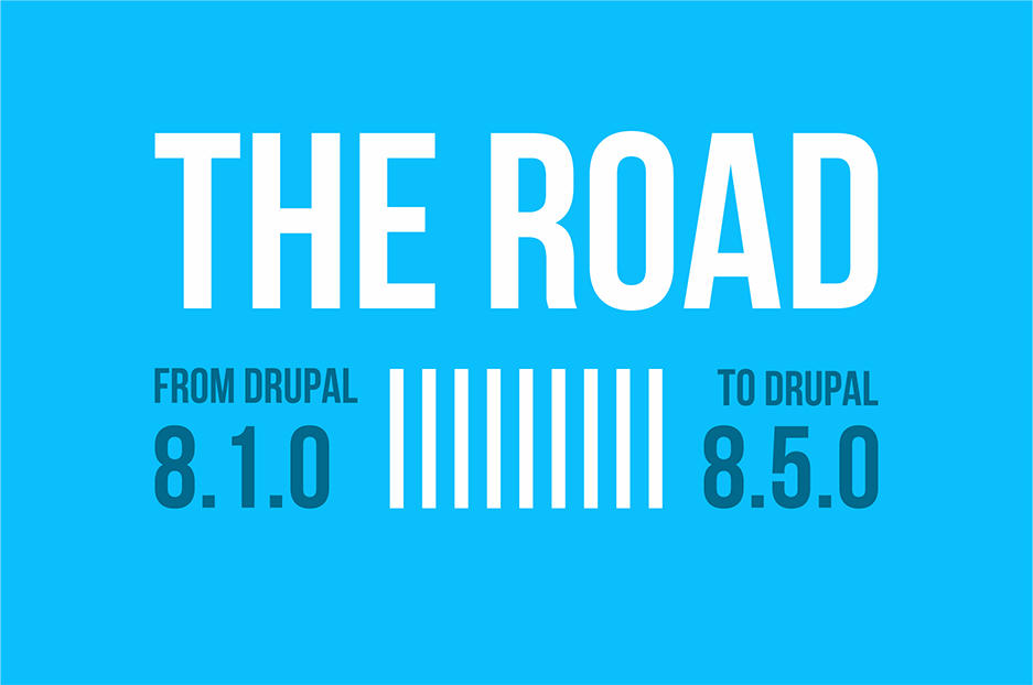 From Drupal 8.1.0 to Drupal 8.5.0: great features | Infographic