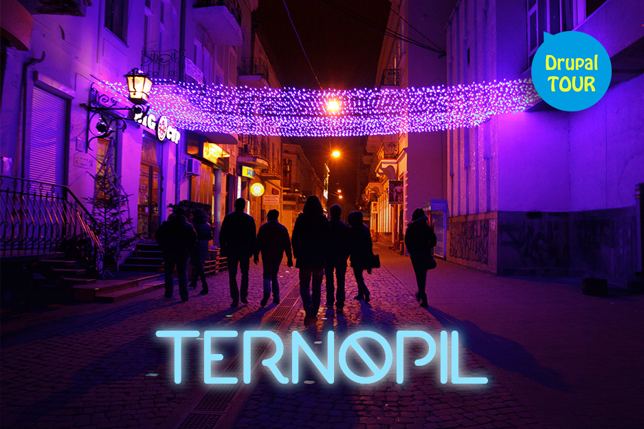Drupal tourists in Ternopil