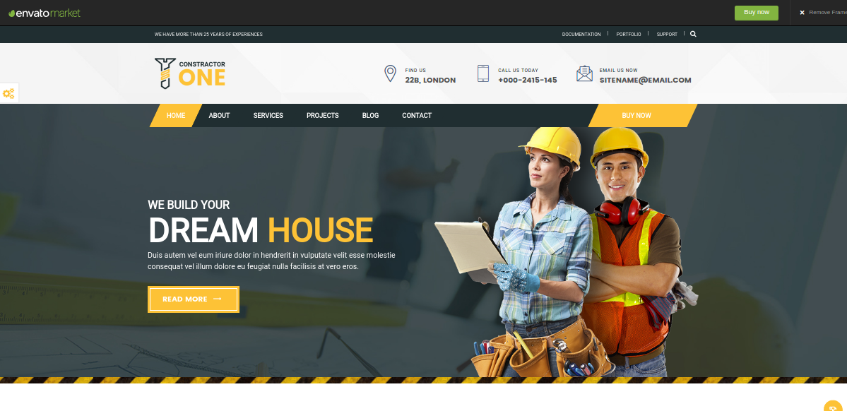 Constractor One construction theme