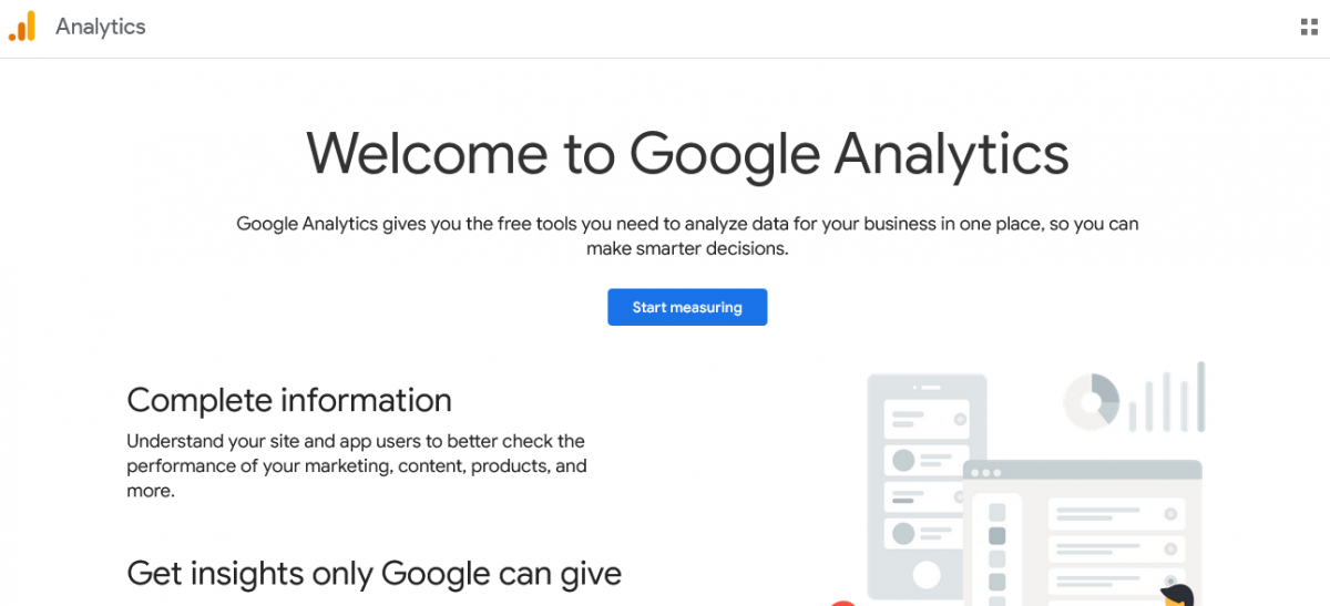 create Google Analytics account
