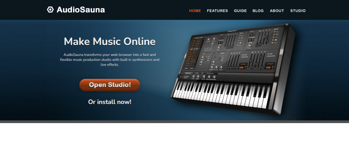 Audiosauna online audio editing