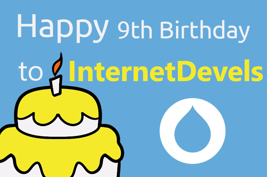 З 9-им днем народження, InternetDevels, і вітання з досягненнями!