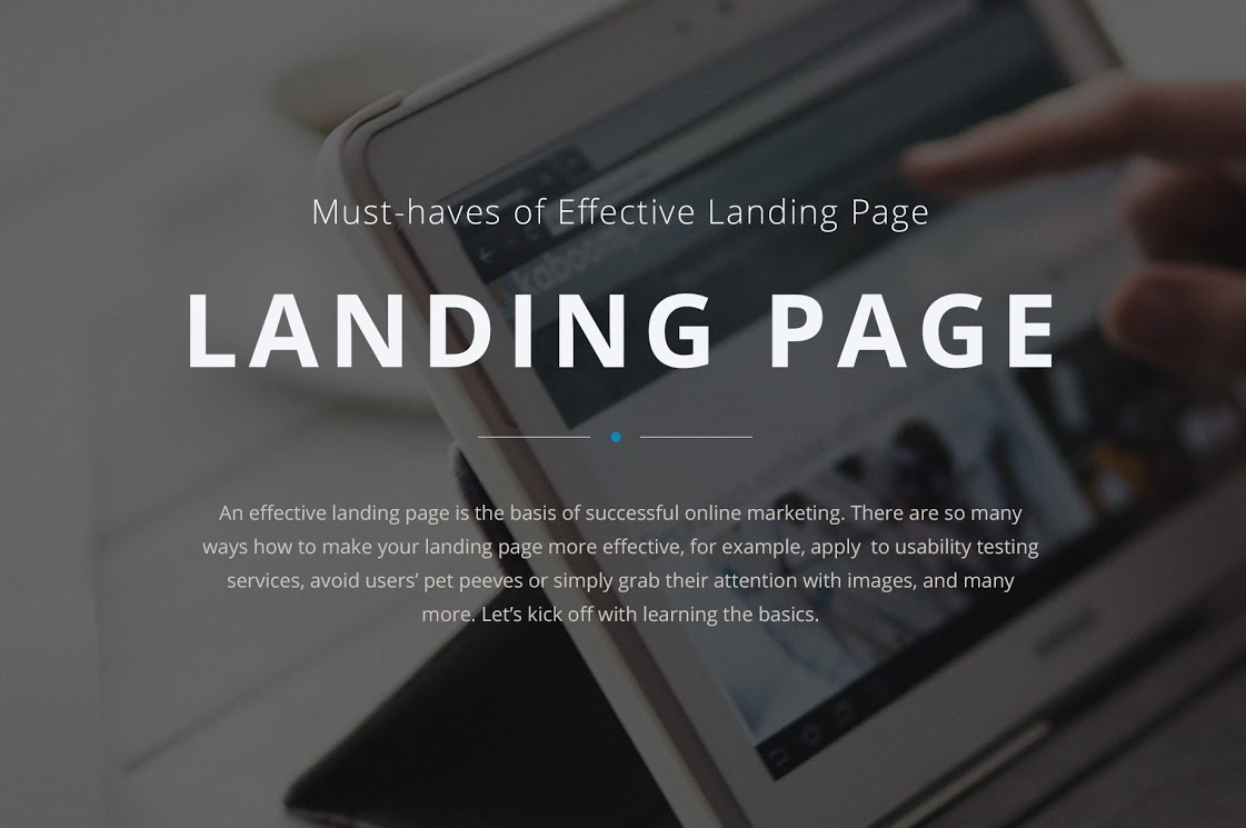 Must-haves of Effective Landing Page - Presentation
