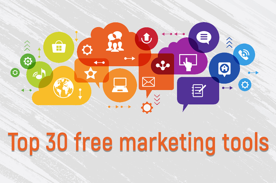 Top 30 free marketing tools