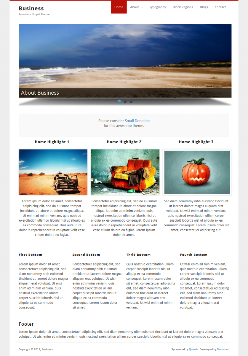 Business drupal business responsive theme