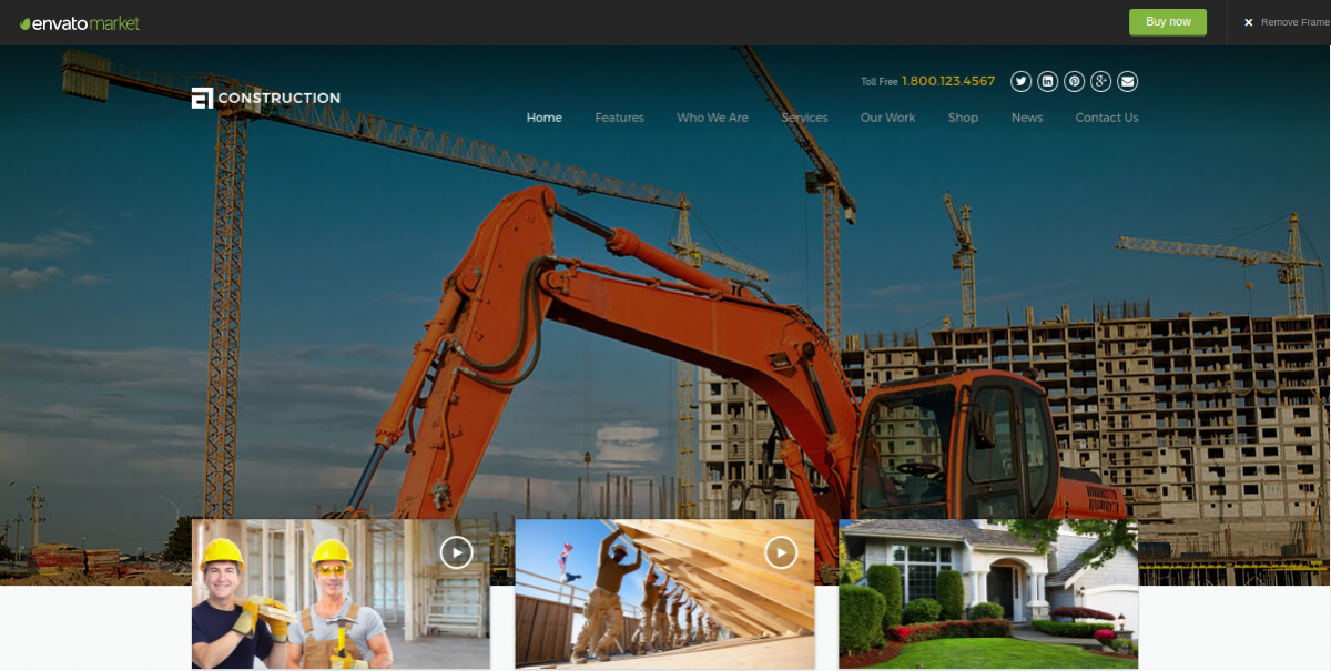 Construction Drupal Theme for Construction Companies