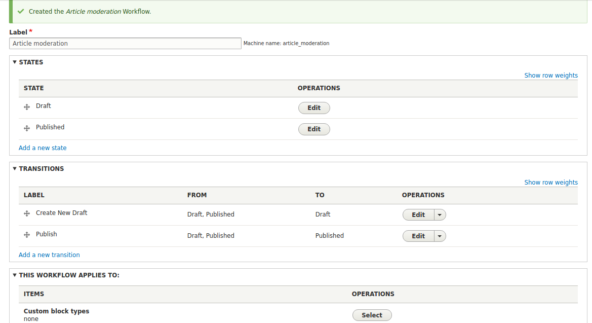 The Content Moderation module stable