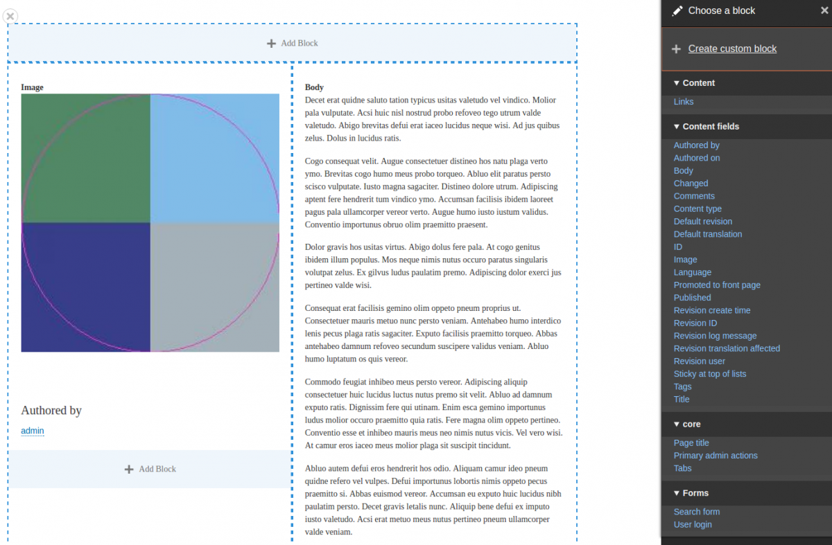 layout builder drupal 9