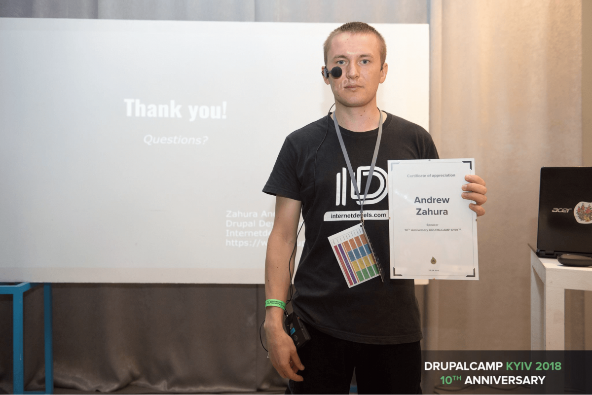 internetdevels at drupal camp kyiv 2018