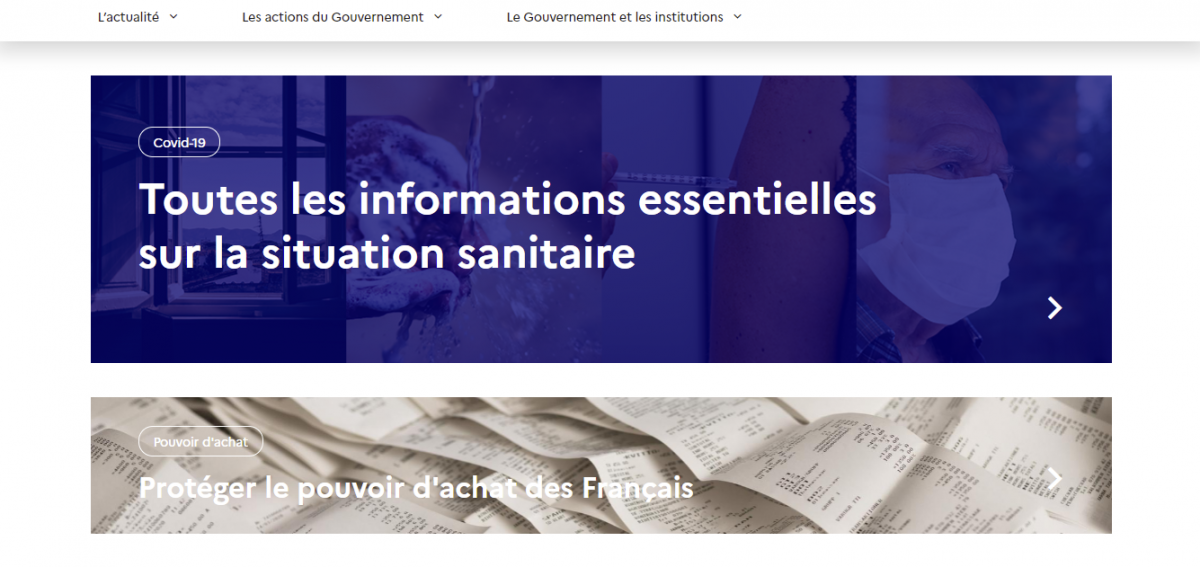 French Government Top Drupal Website