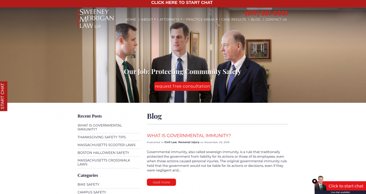 High-quality content for a law firm website