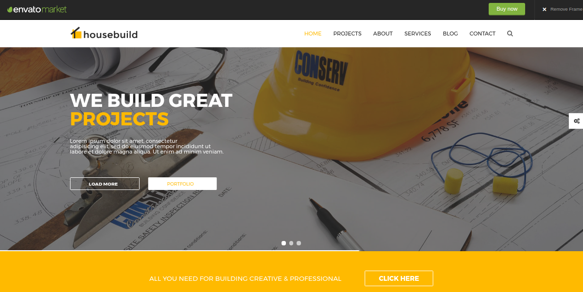 Housebuild Drupal theme for construction website
