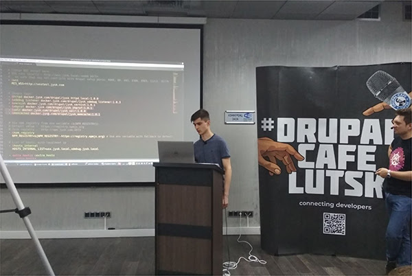 InternetDevels developer speaks at Drupal Cafe Lutsk