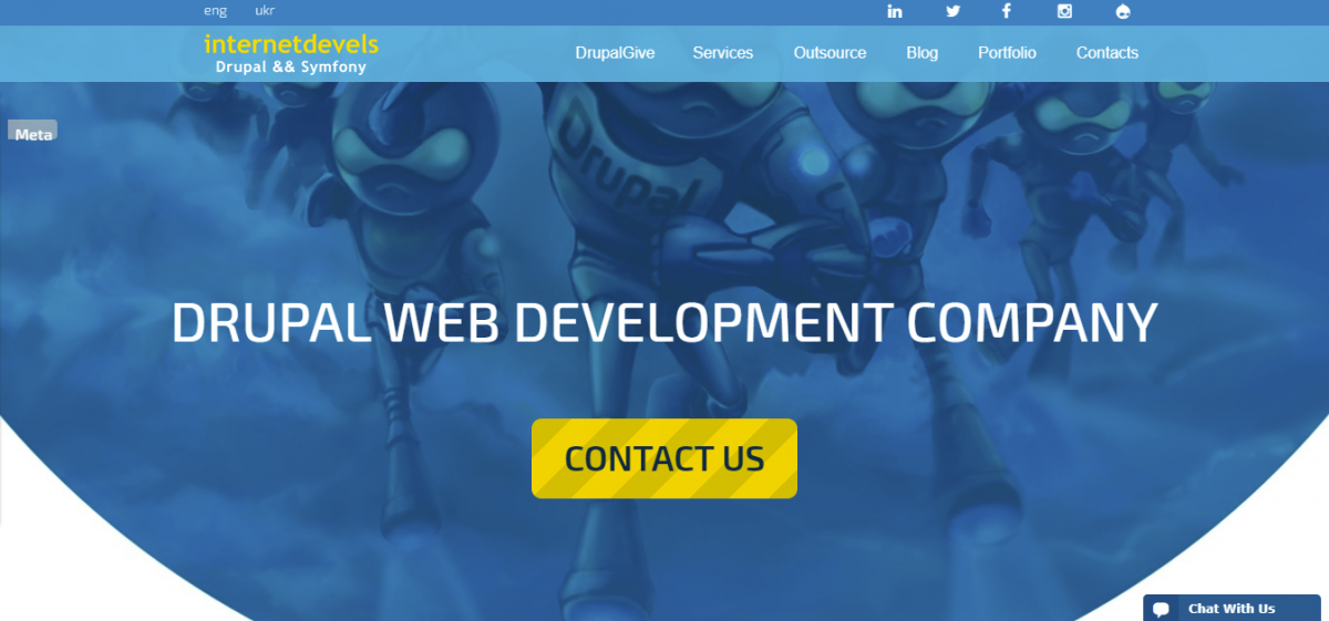 InternetDevels Example of Popular Sites Using Drupal