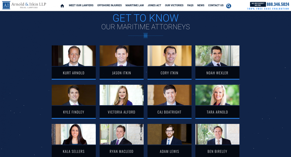 Introducing attorneys on a law firm website