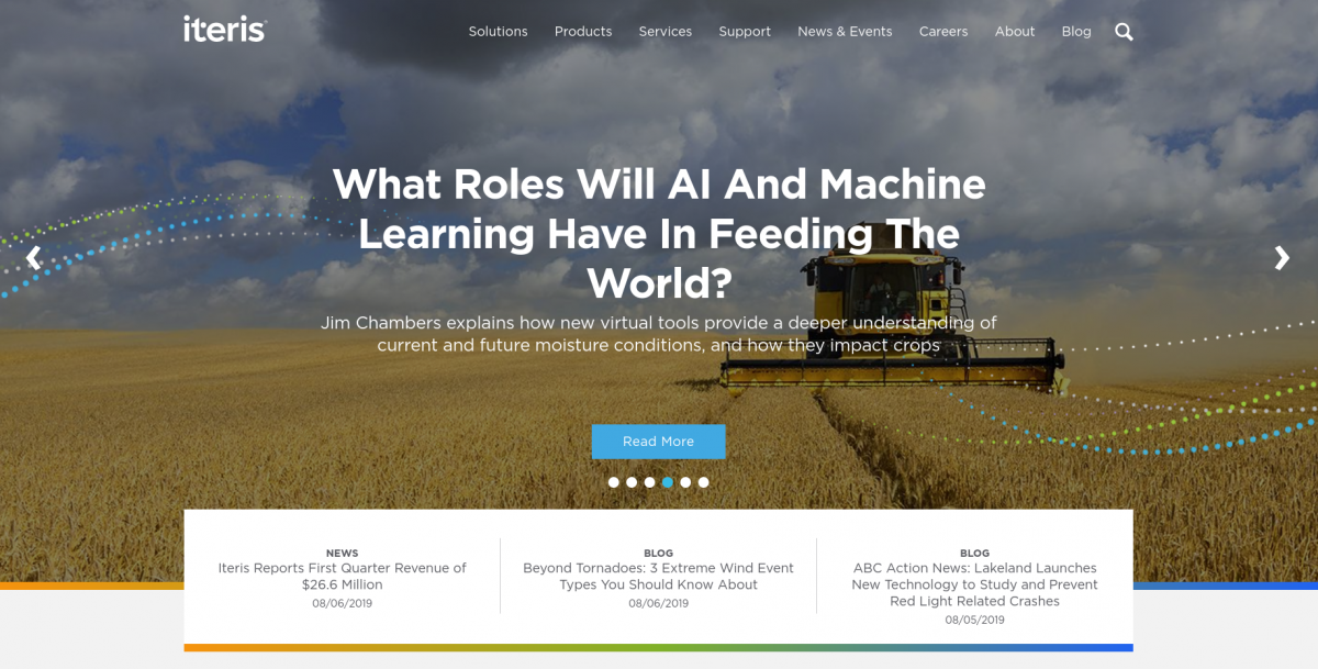 Iteris website built with Drupal