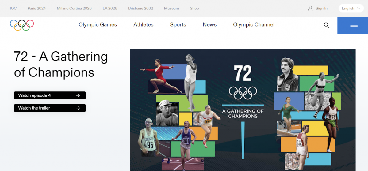 Olympic Games Site Using Drupal