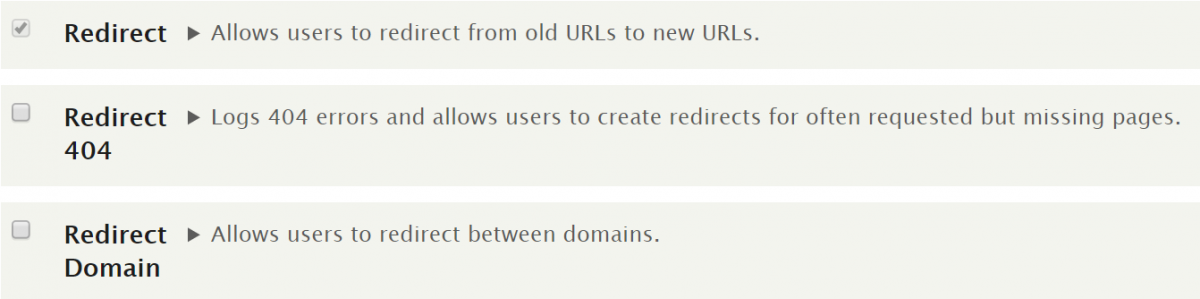 Redirect Drupal module