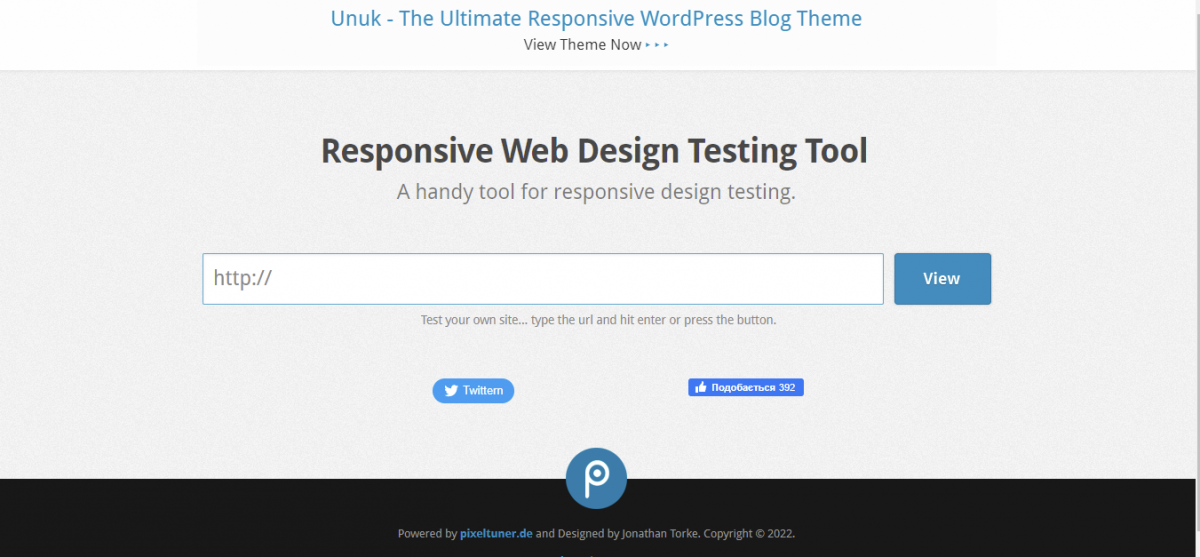 Responsive Web Design Testing Tool by pixelturner.de