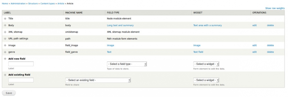 microdata settings