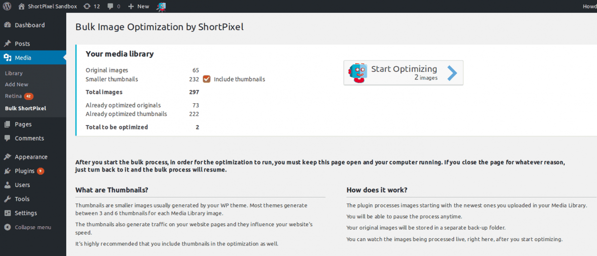 ShortPixel — image optimization plugin for WordPress