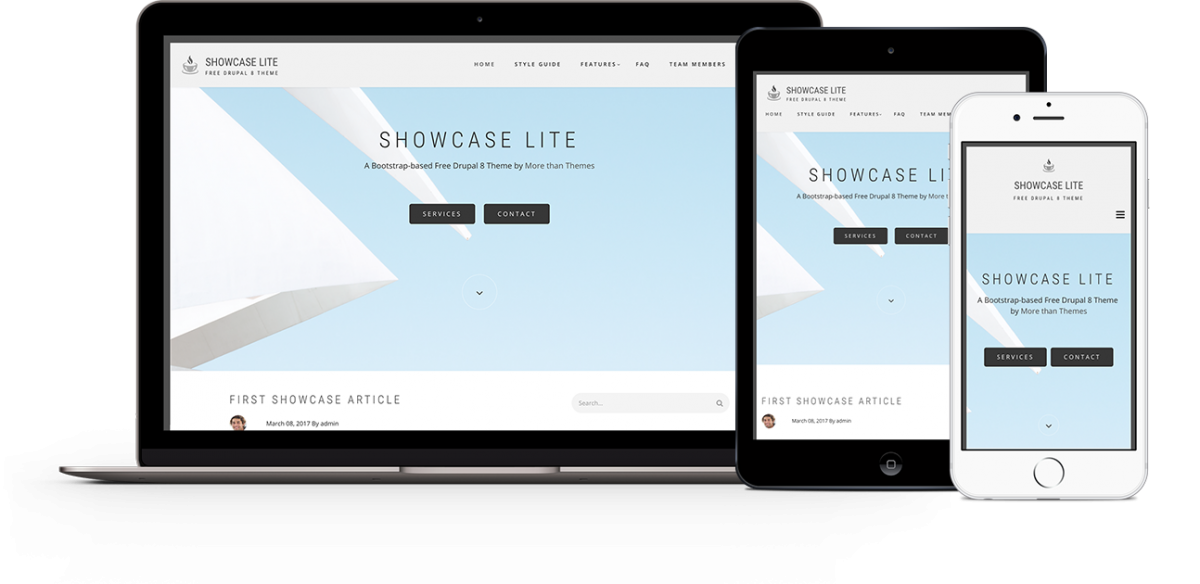 Showcase Lite drupal 8 themes