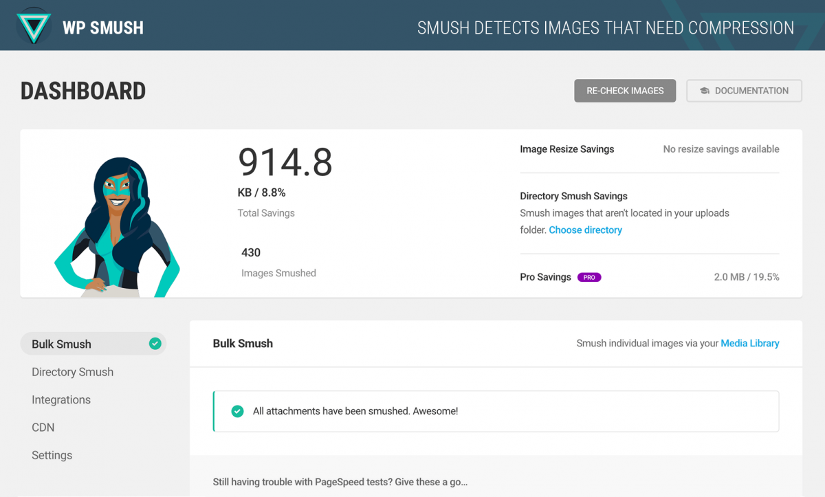 Smush — image optimization plugin for WordPress