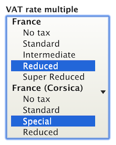 Tax rates specific to products in Drupal Commerce 2.16