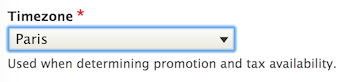 Timezones for promotions in Drupal Commerce 2.16