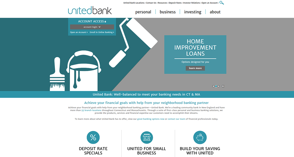 United Bank’s website