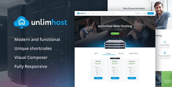 UnlimHost WordPress technology theme