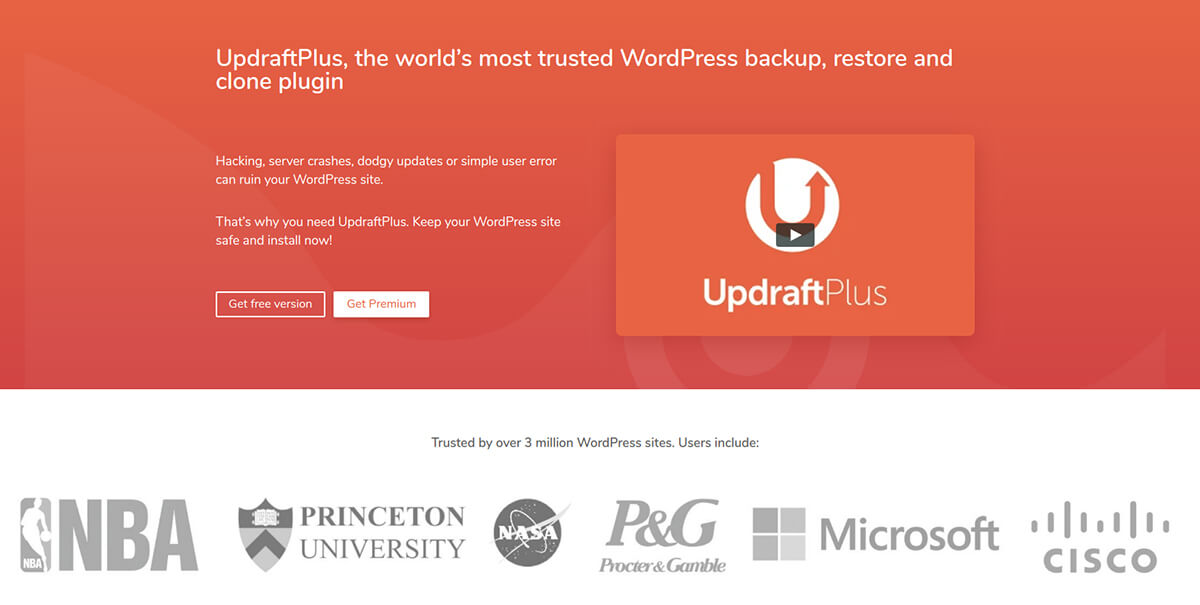 UpdraftPlus plugin