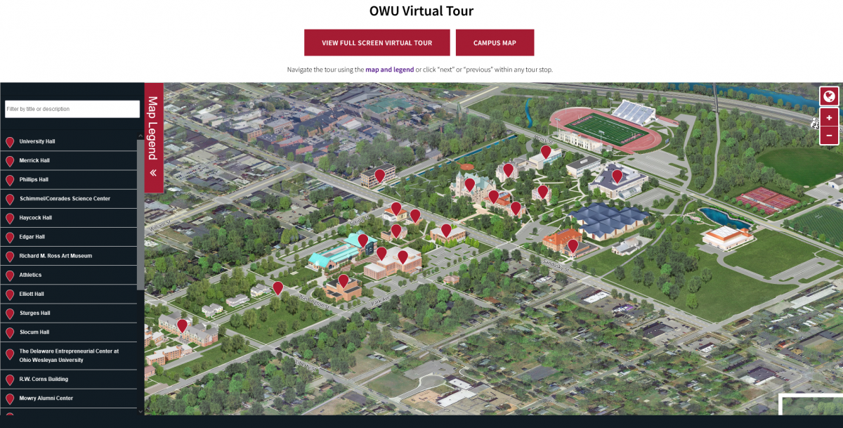 Virtual Tour for Higher Education Websites