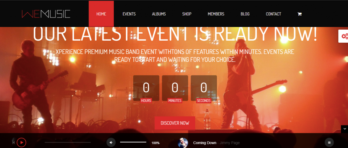 WeMusic Drupal Event Theme