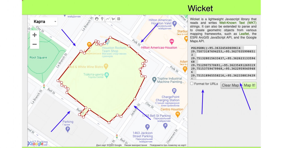 Wicket site
